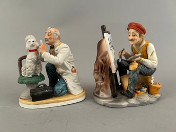 Two Bisque Porcelain Figurines