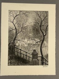 Leon Louis Dolice (NY/ Austria 1892-1960) Etching