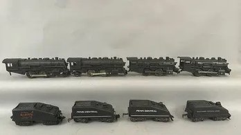 Four Marx Locomotives And Tenders