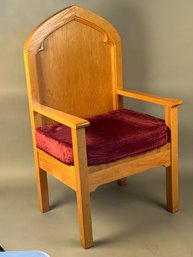 Gothic Oak Armchair 1 Of 2