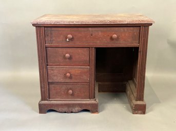 Vintage Marble Top Kneehole Desk Dolls