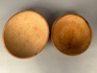 2 Vintage Wooden Bowls, 1 Munsing