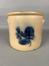 Antique Stoneware Crock Cobalt Blue
