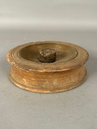 Primitive Wood Cigar Ashtray