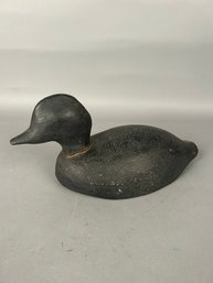 Antique Black Duck Decoy