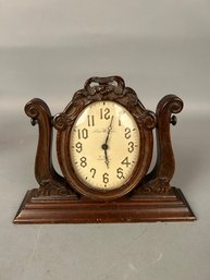 New Haven 8 Day Jeweled Mantle Or Shelf Clock