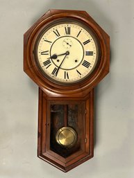 Antique Walnut Regulator Clock