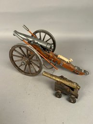 Two Vintage Toy Cannons