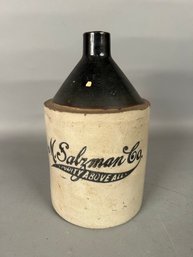M. Salzman Co Stoneware Jug