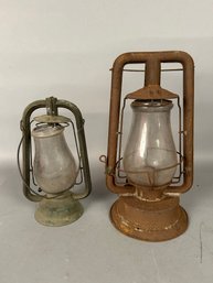 Two Antique Kerosene Lanterns, Dietz