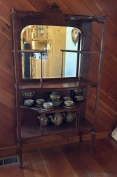Early 20th Century Etagere With Beveled Glass