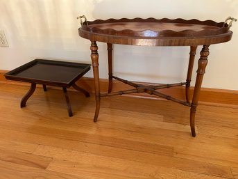 Two Vintage Tray Tables