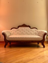 Rare Eastlake Loveseat, Unusual Small Size