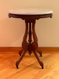 Oval Marble Top Table