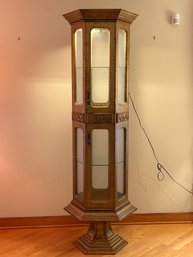 Display Case Six Sided With Glass