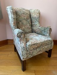 Child Size Wing Chair With Chippendale Style Legs