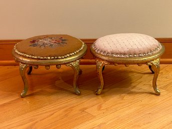 2 Vintage Foot Stools