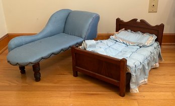 Two Pieces Childrens Doll Size Furniture