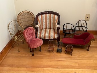 10 Pieces Childrens/doll Furniture