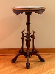 Victorian Marble Top Candle Stand