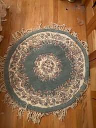 Round Chinese Sculpted Rug