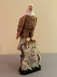 Eagle Sculpture From Carved Stone