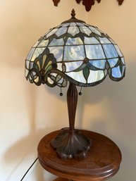 Victorian Style Slag Glass Lamp