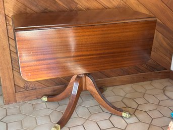 Duncan Phyfe Style Mahogany Drop Leaf Table