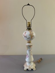 Porcelain Cupid Lamp Marked On Bottom D C France