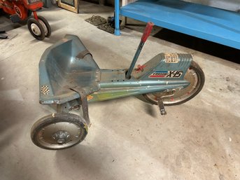 Vintage V-rroom X-15 Three Wheel Pedal Car With Original Surface