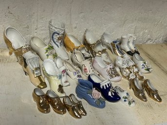 Porcelain Shoe Collection, 20 Pieces