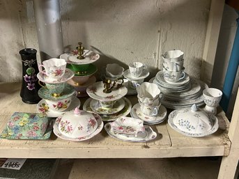 55 Pcs Of Shelley China