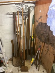 Yard Tool Lot Approximately 20 Pieces