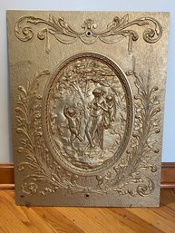 Antique Cast Iron Fire Back