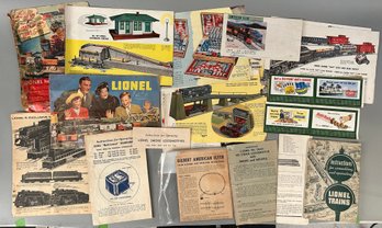 Vintage Ephemera Lionel Trains, American Flyer
