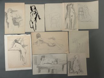 Michael Coleman Nudes, 10 Pcs Original Art