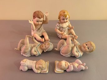Six Porcelain Children / Babies