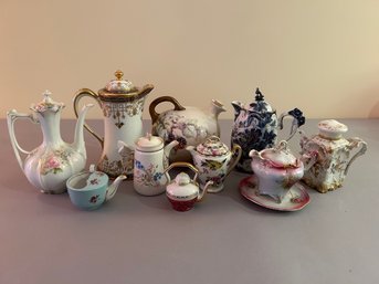 Lot Of China Teapots And Pitchers, Nippon