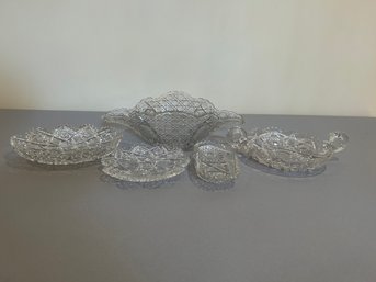 Five Pieces Of Cut Crystal