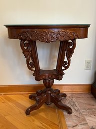 Victorian Style Center Table/display Case, 20th Century