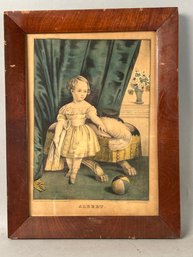 Antique Kellogg And Comstock Print Albert