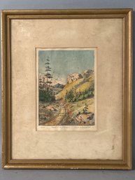 Antique Lithograph Leon Goodrich.