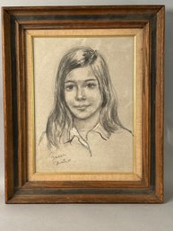 Francis E Glocester '70 Charcoal Drawing