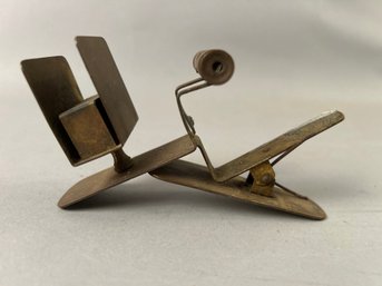 Rare Vintage Cigar Cutter, Holder, And Match Holder.