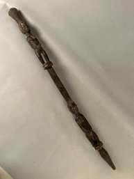 Antique African Tribal Cane With Figural Design