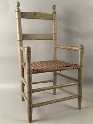 Antique Childs Ladder Back Armchair