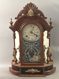 Rare 19th C Shelf Clock, Gilbert Clock Company Winstead