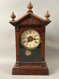 Antique Cathedral Shelf Clock R A