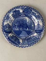 Souvenir Of Waterbury, Connecticut B & W Plate Staffordshire