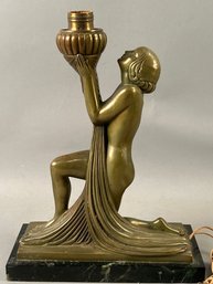 Art Deco, Nude Woman Lamp